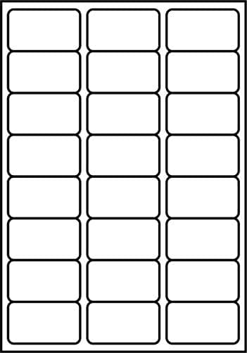 Image of SmithPackaging A4 Self Adhesive Address 2400 Labels, 63.5 mm Length x 33.9 mm Width
