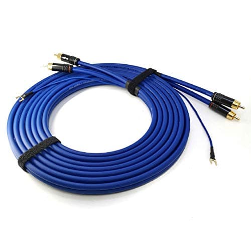 Image of SC81-K3-0400 4m Phono Cable Sommer Cable Shielded 2 x 0.35 mm² Audio Cable 1 x 0.35 mm² Extra Long Ground Cable Gold-Plated Connectors