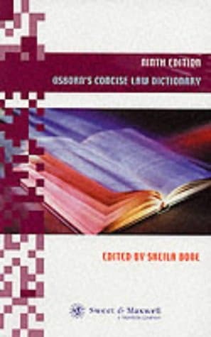 Image of Osborn's Concise Law Dictionary