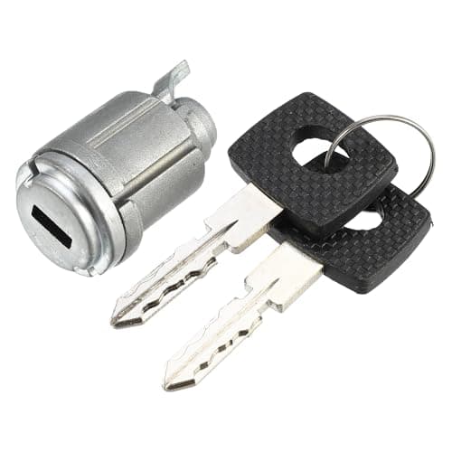 Image of Aputoxz Ignition Switch Lock Cylinder with 2 Keys for Mercedes-Benz W124, C124, W201 190E 260E E320, OE 1264600604/1264600104, Durable Metal Construction