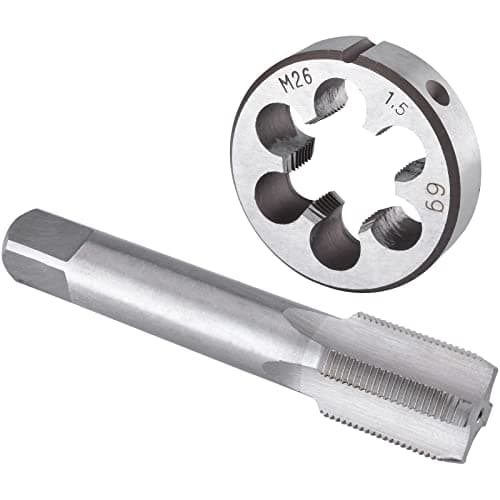Image of Burkit M26 X 1.5 Tap and Die Set Right Hand, M26 x 1.5 Machine Thread Tap and Round Die
