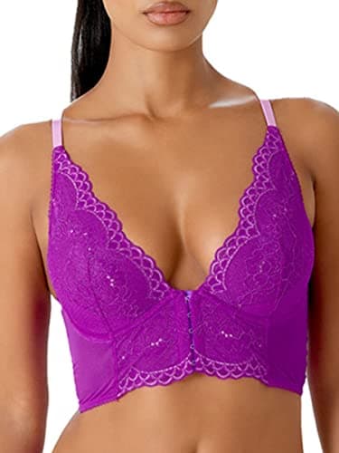 Image of Gossard Superboost Lace Deep V Bralet Orchid 36C