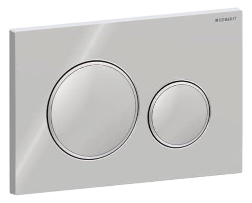 Image of Geberit Sigma 20 Actuator Plate High-Gloss Chrome/Matte Chrome 115.882. KH. 1