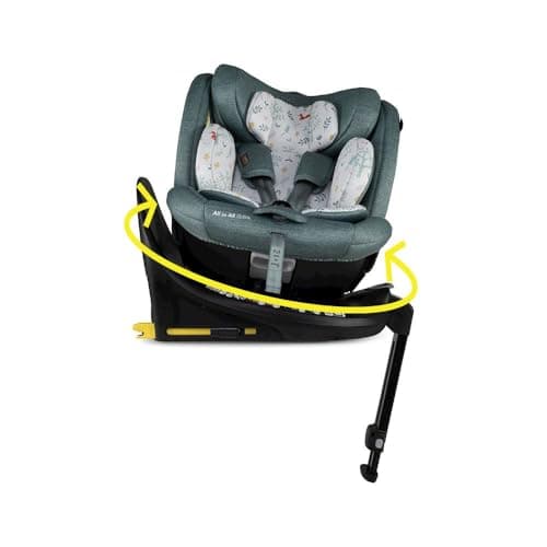 Image of COSATTO All in All Extra i-Size 360° Spin Rotating Car Seat - 360° Swivel, Group 0+123, 0-36 kg, 0-12years, ISOFIX, ERF, Exclusive Anti-Escape System (Meadow)