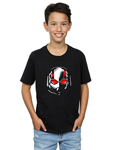 Image of Marvel Boys Ant-Man and The Wasp Scott Mask T-Shirt Black 5-6 Years
