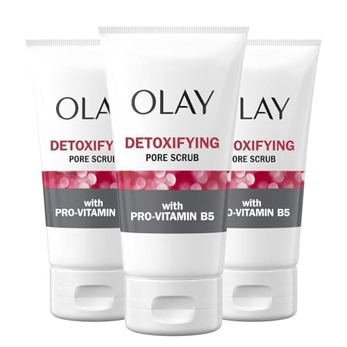 Image of Facial Cleanser by Olay Regenerist, Detoxifying Pore Scrub & Exfoliator, 5 Oz (Pack of 3)