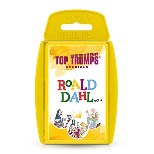 Image of Top Trumps Roald Dahl Vol.1 Specials Card Game, play with gloriumptious characters from Matilda, The BFG, Charlie and the Chocolate Factory and Willy Wonka, gifts for boys and girls aged 6 plus