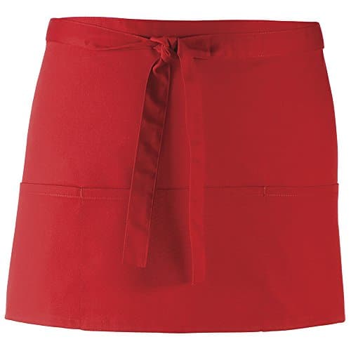 Image of Premier Ladies/Womens Colours 3 Pocket Apron/Workwear (One Size) (Red)