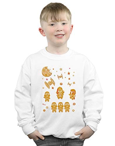 Image of Absolute Cult Star Wars Boys Gingerbread Empire Sweatshirt White 12-13 years