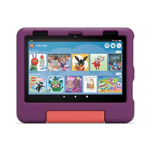 Image of New Amazon Kid-Proof Case for Fire HD 8 tablet (only compatible with 12th generation tablet), Grape