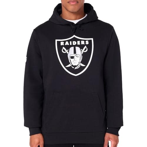 Image of New Era Las Vegas Raiders NFL Team Logo Hoody Black Hooded Jumper