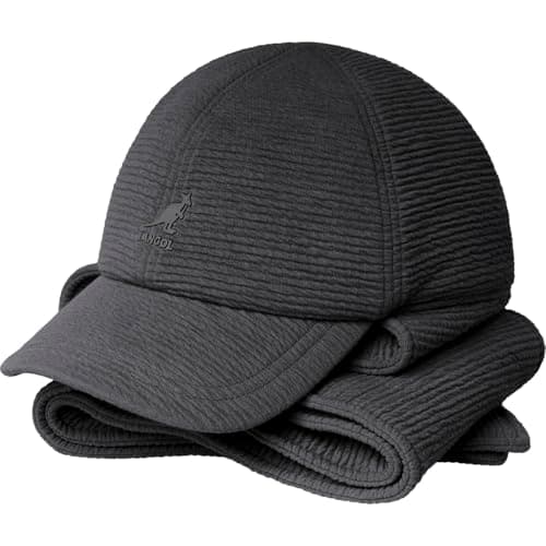 Image of Kangol Plush Fill Baseball Cap, Black, L/XL