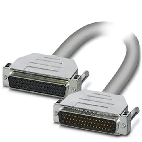 Image of PHOENIX CONTACT CABLE-D50SUB/B/S/600/KONFEK/S Assembled Shielded Round Cable, D-SUB Female Header (1 x 50 Pin)/D-SUB Pin Header (1 x 50 Pin), 6 m Cable Length