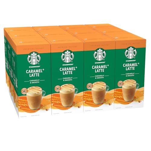 Image of STARBUCKS Caramel Latte Premium Mix Instant Coffee 12 x 5 (60 Sachets)