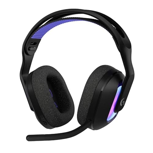 Image of Logitech G G522 Lightspeed Wireless Gaming Headset, Full-Band Microphone, Advanced Audio, Three Connections (Lightspeed, Bluetooth, USB-A to C), PC, Nintendo Switch/Switch 2 - Black