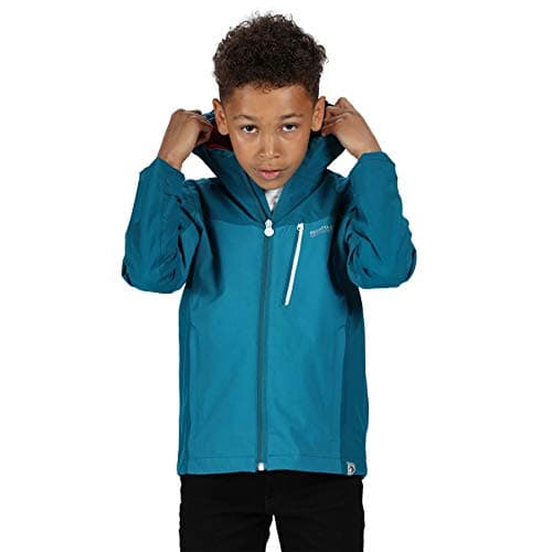 Image of Regatta Junior Highton – Waterproof and Breathable Jacket with Hood Jackets Waterproof Shell Unisex Children