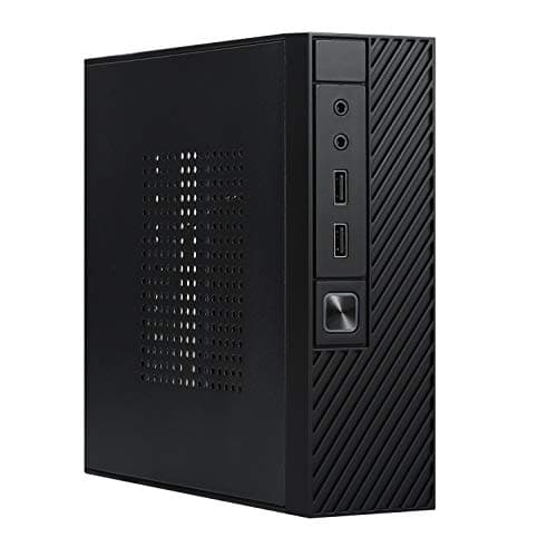 Image of Goodisory M06 SPCC 0.6mm Mini ITX Black Desktop Computer Chassis 2.5" Drive Bay with VESA Rack