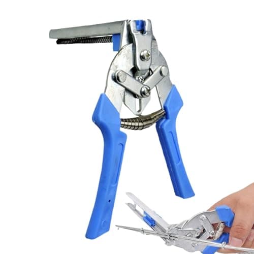 Image of Type M Hog Nail Ring Pliers - Hog M Nail Ring Pliers for Fencing - Non-Slip Grip Repair Tools for Mesh Connections, Plant Support Coop Panels