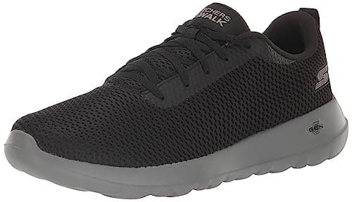 Image of Skechers Men's Go Walk Max – Effort Sneaker, Black Grey, 9.5 UK