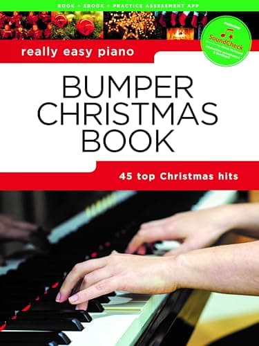 Image of Really Easy Piano - Bumper Christmas Book | Piano Sheet Music Collection | Songbook with 45 Holiday Songs for Piano Solo with Notes and Tips | Easy Christmas Jingles for Beginners