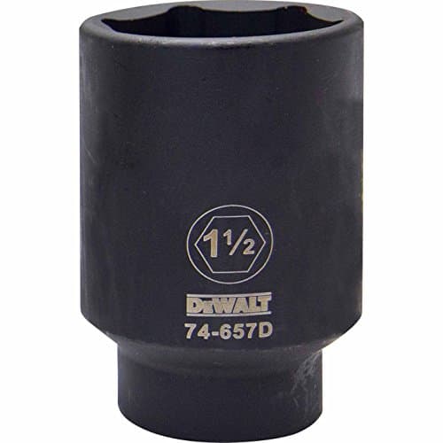 Image of DEWALT 6 PT 1/2" Deep Drive Impact Socket 1-1/2" SAE