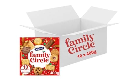 Image of Family Circle Biscuits Mcvitie's 10 x 400g, Full Case, Varieties Pack. Boxes Assorted Biscuits