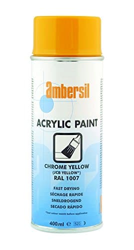 Image of Ambersil 20556 Acrylic Paint RAL 1007, 400 ml, JCB Yellow