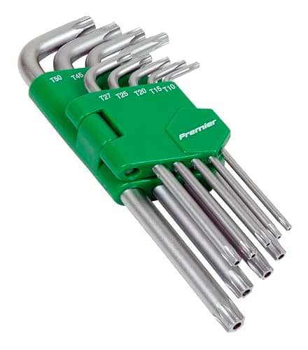 Image of Sealey Ak7162 Security TRX-Star Key Set 9Pc Long
