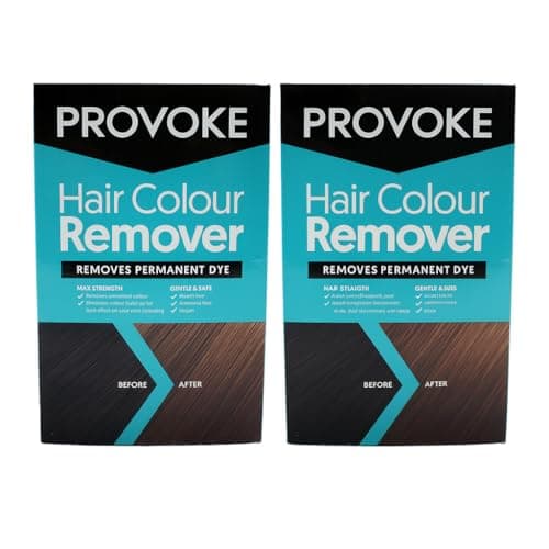 Image of PROVOKE Hair Colour Remover Max Strength Removes Permanent Hair Dye Fast Gentle On Hair For Multicoloured Hair Dye Removal Ammonia-Free Bleach-Free Formulation Safe Hair Colour Correction Solution