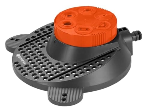 Image of Gardena Classic 6-Pattern Sprinkler Boogie: The lawn sprinkler for six different area patterns (circle, semicircle, square, rectangle, ellipse, point spray), simple operation, stable stand (2073-20)