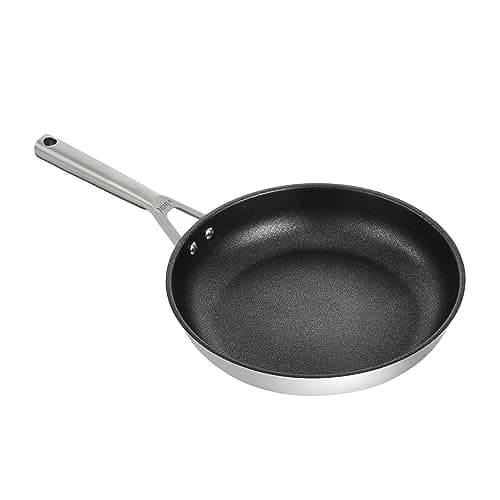 Image of Ninja Foodi Zerostick Stainless Steel Frying Pan 28 cm [C60028EU] Non-Stick Coating, Induction Compatible, Dishwasher Safe Silver