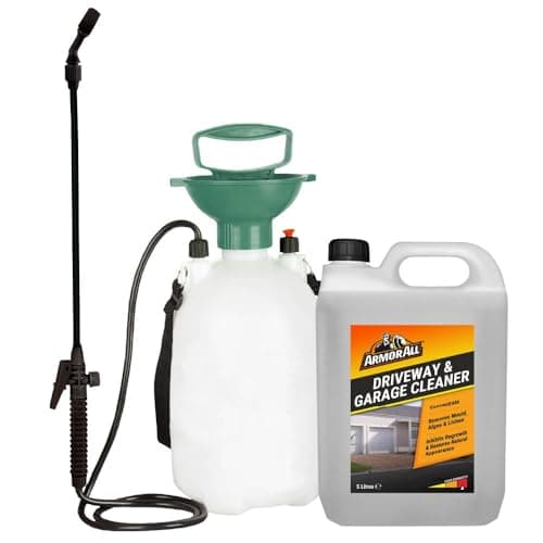 Image of Armor All Driveway and Garage Cleaner, 5 Litre Concentrate, with 5L Garden Sprayer, Mould and Algae Remover, Surface Restorer