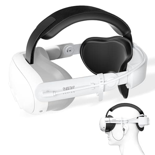 Image of SUPERUS Battery Head Strap for Quest 3S/Quest 3 with Earphones - Adjustable Elite Strap Replacement Accessories for Meta/Oculus Quest 3S/Quest 3 - Extend Playtime & Reduce Head Pressure