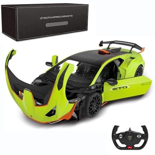 Image of 1:14 Scale Officially Licensed RC Lamborghini Huracán STO, Lambo Sport Racing Hobby Toy Car Model Vehicle for Boys Girls and Adults Gift