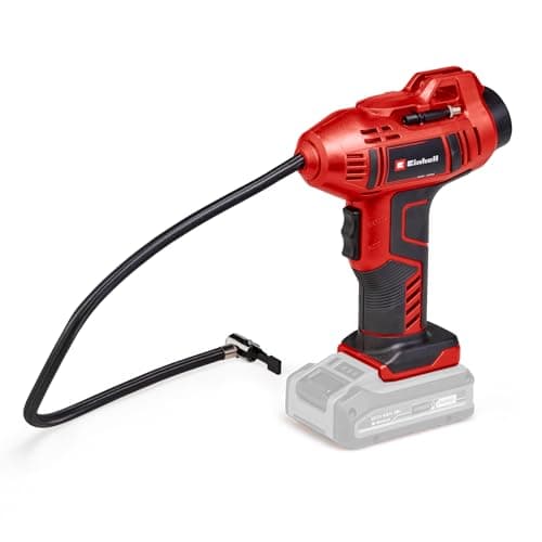 Image of Einhell Cordless Car Tyre Inflator Air Compressor 18V Power X-Change, Max. 11 bar, 60cm Compressed Air Hose, Automatic Shut-Off Function Without Battery CE-CC 18 Li Solo