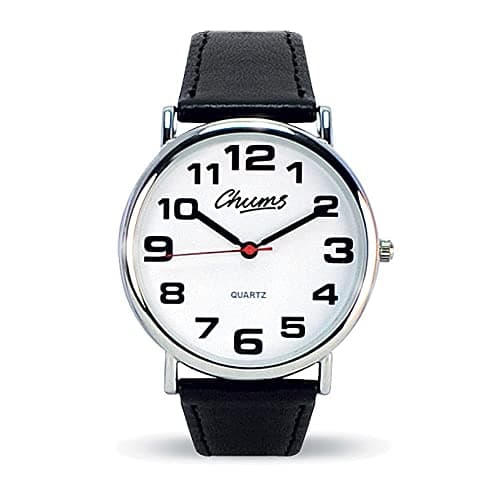 Image of Chums Classic Watch Leather Strap Easy Read with Big Numbers Mens Or Ladies Multi