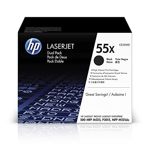 Image of HP CE255XD 55X High Yield Original LaserJet Toner Cartridges, Black, Multipack