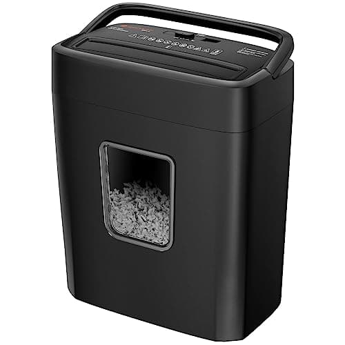 Image of Bonsaii 8-Sheet Cross-Cut Paper Shredder for Home Office, P-4 Security, Shreds Credit Cards, Staples, Paper Clips, Overheat Protection, Easy Jam Clearance, 16L Bin (C261-C NEW)