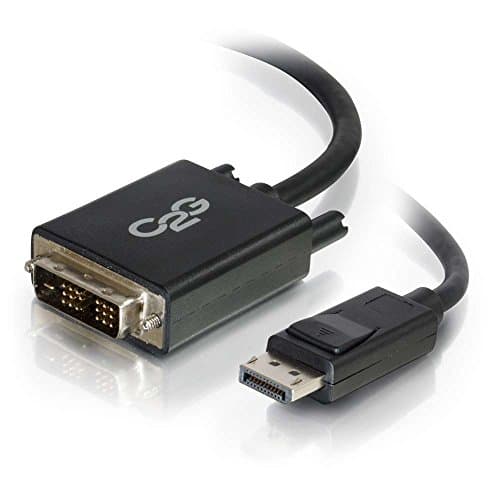 Image of C2G 1M DisplayPort Male to Single Link DVI-D Male Computer Monitor Adapter Cable Black