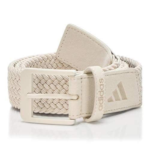 Image of adidas Unisex's Ultimate365 Tour Braided Stretch Belt, Alumina, M-L