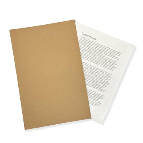 Image of Exacompta - Ref FS180-BUFZ - Guildhall - Square Cut Folder, 180gsm Lightweight Manilla, 349 x 242mm, A4 & Foolscap, Approx. 100 Sheets, Blue Angel Certified - Buff, Pack of 100