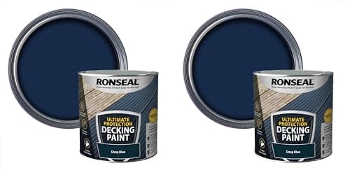 Image of Ronseal Decking Rescue Paint 2.5L Deep Blue [39147] (Pack of 2)