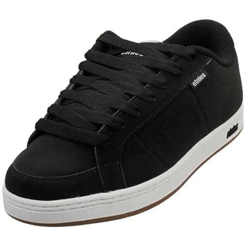 Image of Etnies Kingpin - Classic Skate Heritage Fashion Style with on-Trend Puffy Look, Reinforced Cupsole - Black/White/Gum - 11