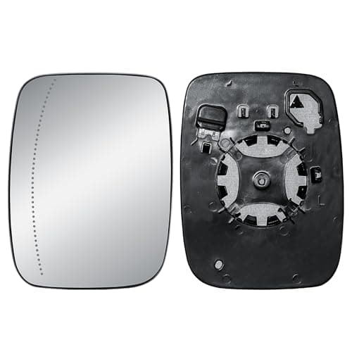 Image of Passenger Left Side N/S Door Wing Mirror Replacement Glass Heated with Back Plate for Renault Trafic Nissan NV300 Primastar 2022-2025