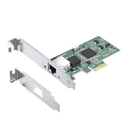 Image of 10/100/1000Mbps Gigabit Ethernet PCI Express NIC Network Card | with Intel(R) 82573 Controller | Ethernet Server Converged Network Adapter | Single RJ-45 Port | Support Windows Server/Freebsd/VMware
