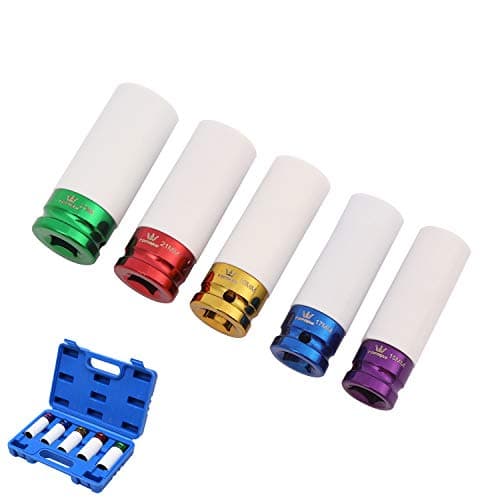 Image of TOPWAY Alloy Wheel Impact Socket Set 5pc 1/2" Sq Drive