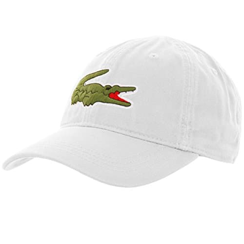 Image of Lacoste hat - Big Croc Gabardine - white