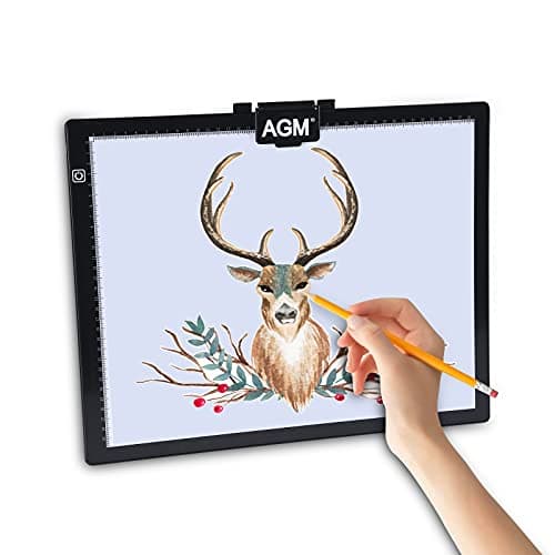 Image of A3 Light Box LED Copy Drawing Board with Adjustable Brightness, 5mm Art Craft Tracing Tattoo Board for Drawing, Animation, Sketching Designing
