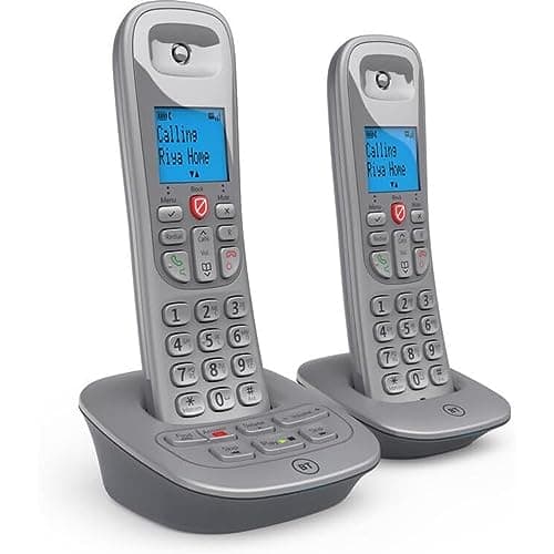 Image of BT 5960 Cordless Landline House Phone with Nuisance Call Blocker, Digital Answer Machine, Twin Handset Pack