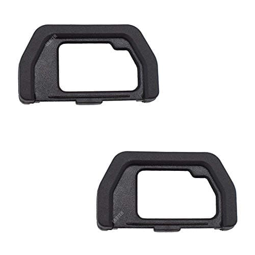 Image of EP-15 Eyepiece Eyecup Viewfinder Eye Cup for Olympus OM-D E-M10 Mark IV II III/E-M5 Mark II Silver/Black Cameras (2-Pack), ULBTER Eye Cup Cover EM5 EM10 MarkII MarkIII